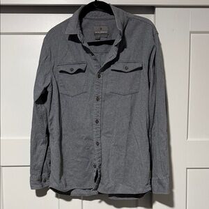 Men’s Royal Robbins Twill Charcoal Button-Up Shirt Jacket